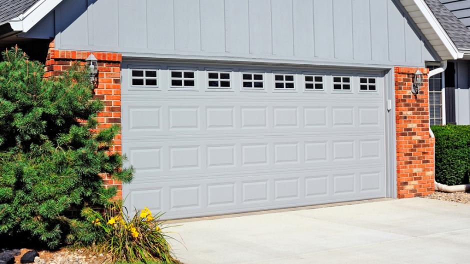 traditional short panel garage door